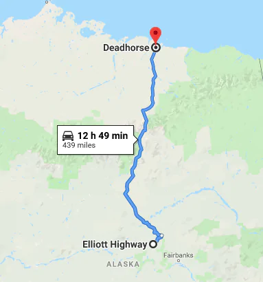 The Dalton Highway is a long and windy drive from Fairbanks