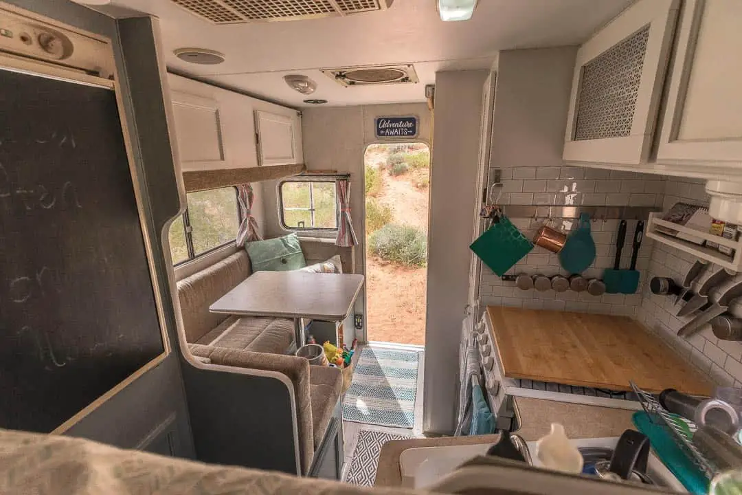 remodeled truck camper entire space