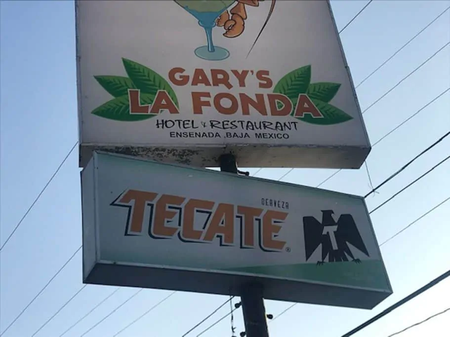 Gary's La Fonda sign in Alisitos
