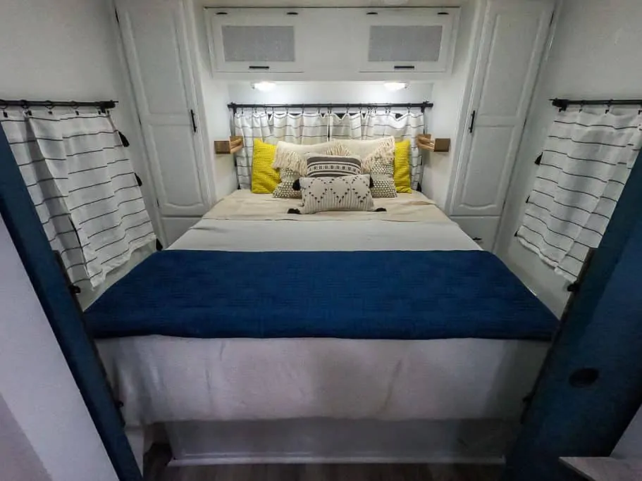 Beautifully remodeled RV Bedroom