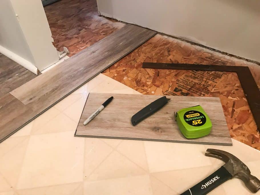 Tools needed to make cuts for vinyl plank flooring